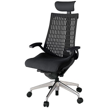 KJ445PSFZTT1T1 アクト2 背エラストマー 固定肘 ビニールレザー張りヘッドサポート アルミミラー脚 <配送時組立サービス付> イトーキ 69211488