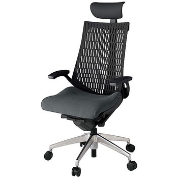 KJ445PSFMZTC3T1 アクト2 背エラストマー 固定肘 ビニールレザー張りヘッドサポート アルミミラー脚 <配送時組立サービス付> イトーキ 69211558