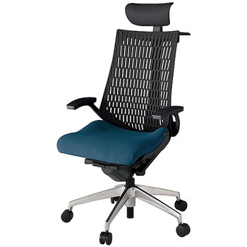 KJ445PSYZTN3T1 アクト2 背エラストマー 固定肘 ビニールレザー張りヘッドサポート ハンガー付 アルミミラー脚 <配送時組立サービス付> イトーキ 69211899