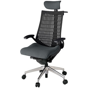 KJ445PSXZTC3T1 アクト2 背エラストマー 固定肘 クロス張りヘッドサポート付 ハンガー付 アルミミラー脚 <配送時組立サービス付> イトーキ 69213299