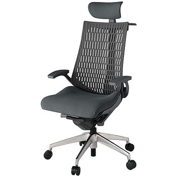 KJ445PSXZDC3W2 アクト2 背エラストマー 固定肘 クロス張りヘッドサポート付 ハンガー付 アルミミラー脚 <配送時組立サービス付> イトーキ 69213421