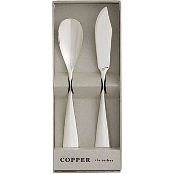S/CIB-2SVmi アイスクリームスプーンu0026バターナイフ ペアセット 1セット Copper the cutlery 【通販モノタロウ】
