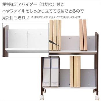 ファイルラック キャスター付き Yamazen 山善 ファイルワゴン 通販モノタロウ Cfr c Wh Bk
