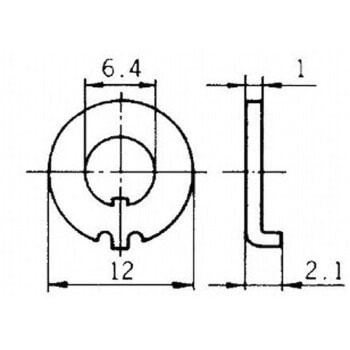 トグルスイッチロッキングリング ニデックコンポーネンツ(旧：日本電産コパル電子)
