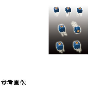 トリマポテンショメータ 1回転型サーメットトリマ 5KΩ 上面調整 - ニデックコンポーネンツ(旧：日本電産コパル電子)