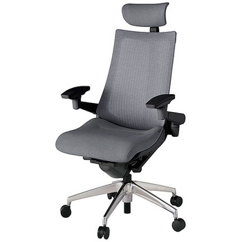 KJ-477JEE-ZTT3 アクト2 背テクスチャードメッシュ 4D可動肘 クロス張りヘッドサポート付 アルミミラー脚 <配送時組立サービス付> イトーキ 69222539