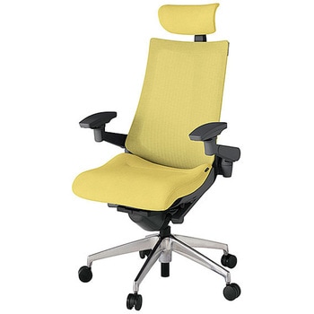 KJ-477JEE-ZDU6 アクト2 背テクスチャードメッシュ 4D可動肘 クロス張りヘッドサポート付 アルミミラー脚 <配送時組立サービス付> イトーキ 69222715