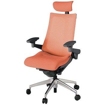 KJ-477JEEM-ZDD4 アクト2 背テクスチャードメッシュ 4D可動肘 クロス張りヘッドサポート付 アルミミラー脚 <配送時組立サービス付> イトーキ 69222767