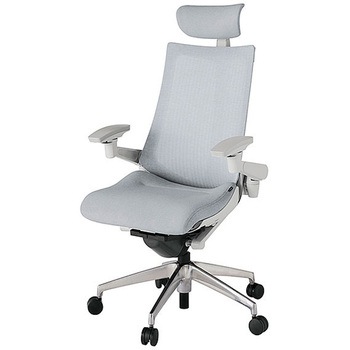 KJ-477JEEM-ZNT7 アクト2 背テクスチャードメッシュ 4D可動肘 クロス張りヘッドサポート付 アルミミラー脚 <配送時組立サービス付> イトーキ 69222898