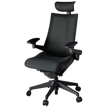 KJ-477JEFM-T1T1 アクト2 背テクスチャードメッシュ 4D可動肘 ビニールレザー張りヘッドサポート 樹脂脚 <配送時組立サービス付> イトーキ 69224280