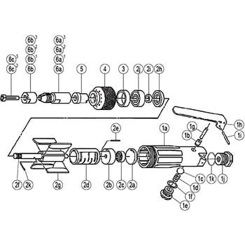 101306610399 部品 ミゼットグラインダ MG-0A 1セット ヨコタ工業