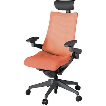 KJ-477JEF-W2D4 アクト2 背テクスチャードメッシュ 4D可動肘 ビニールレザー張りヘッドサポート 樹脂脚 <配送時組立サービス付> イトーキ 69224377