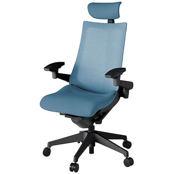 KJ-477JEE-T1B4 アクト2 背テクスチャードメッシュ 4D可動肘 クロス張りヘッドサポート付 樹脂脚 <配送時組立サービス付> イトーキ 69225951