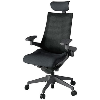 KJ-477JEEM-W2T1 アクト2 背テクスチャードメッシュ 4D可動肘 クロス張りヘッドサポート付 樹脂脚 <配送時組立サービス付> イトーキ 69226100