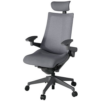 KJ-477JEEM-W2T3 アクト2 背テクスチャードメッシュ 4D可動肘 クロス張りヘッドサポート付 樹脂脚 <配送時組立サービス付> イトーキ 69226109