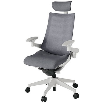 KJ-477JEE-GNT3 アクト2 背テクスチャードメッシュ 4D可動肘 クロス張りヘッドサポート付 樹脂脚 <配送時組立サービス付> イトーキ 69226179