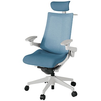 KJ-477JEXM-GNB4 アクト2 背テクスチャードメッシュ 4D可動肘 クロス張りヘッドサポート付 ハンガー付 樹脂脚 <配送時組立サービス付> イトーキ 69226721