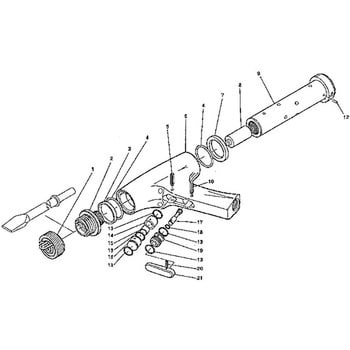 部品 オートチゼル A-302 部品名称OリングKS-10 TP11996