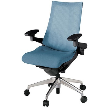 KJ-477JEM-ZTB4 アクト2 背テクスチャードメッシュ 4D可動肘 アルミミラー脚 <配送時組立サービス付> イトーキ 69227701