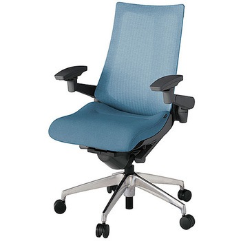 KJ-477JEM-ZDB4 アクト2 背テクスチャードメッシュ 4D可動肘 アルミミラー脚 <配送時組立サービス付> イトーキ 69227841