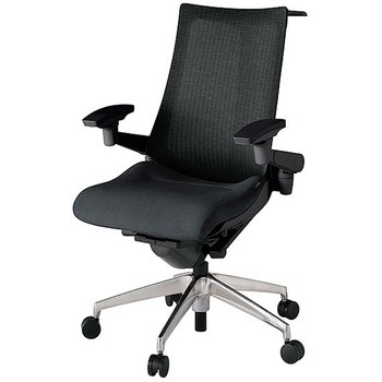 KJ-477JEHM-ZTT1 アクト2 背テクスチャードメッシュ 4D可動肘 ハンガー付 アルミミラー脚 <配送時組立サービス付> イトーキ 69228060