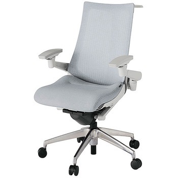 KJ-477JEHM-ZNT7 アクト2 背テクスチャードメッシュ 4D可動肘 ハンガー付 アルミミラー脚 <配送時組立サービス付> イトーキ 69228358