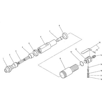 部品 ジェットタガネ JT-20 日東工器 空圧工具アクセサリー部品 【通販