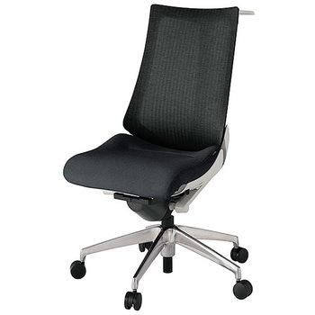 KJ-470JEH-ZNT1 アクト2 背テクスチャードメッシュ ハンガー付 アルミミラー脚 <配送時組立サービス付> イトーキ 69229950