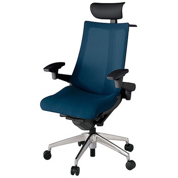 KJ-477JVYM-ZTB2 アクト2 背プレーンメッシュ 4D可動肘 ハンガー付 アルミミラー脚 <配送時組立サービス付> イトーキ 69233057