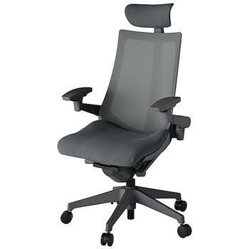 KJ-477JVE-W2C3 アクト2 背プレーンメッシュ 4D可動肘 クロス張りヘッドサポート付 樹脂脚 <配送時組立サービス付> イトーキ 69237056