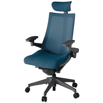 KJ-477JVE-W2N3 アクト2 背プレーンメッシュ 4D可動肘 クロス張りヘッドサポート付 樹脂脚 <配送時組立サービス付> イトーキ 69237099