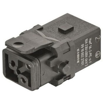ヘビーデューティコネクタ Han 1A シリーズ メス 2極 10A 230 V、400 V 1A 09100022700 ハーティング
