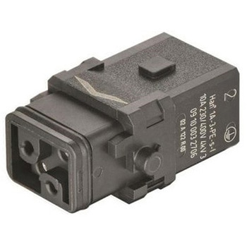 ヘビーデューティコネクタ Han 1A シリーズ メス 3極 10A 230 V、400 V 1A 09100032705 ハーティング
