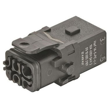 ヘビーデューティコネクタ Han 1A シリーズ メス 5極 10A 400 V 1A 09100053100 ハーティング