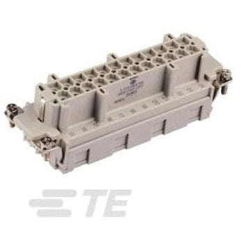 ヘビーデューティパワーコネクタ HDC HE シリーズ メス 24極 16A 500 V TE CONNECTIVITY