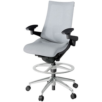 KJ-457JEP-ZTT7 アクト2 背テクスチャードメッシュ 4D可動肘 ランバーサポート付 アルミミラー脚 <配送時組立サービス付> イトーキ 69242708