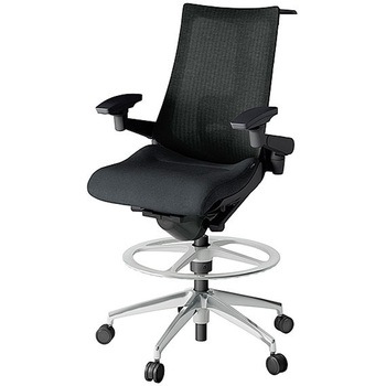 KJ-457JEHP-ZTT1 アクト2 背テクスチャードメッシュ 4D可動肘 ランバーサポート付 ハンガー付 アルミミラー脚 <配送時組立サービス付> イトーキ 69242900