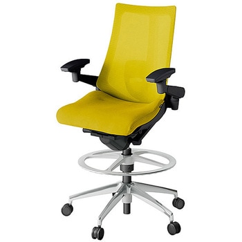 KJ-457JVP-ZTU5 アクト2 背プレーンメッシュ 4D可動肘 ランバーサポート付 アルミミラー脚 <配送時組立サービス付> イトーキ 69243986