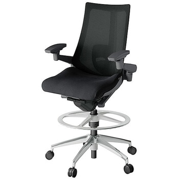 KJ-457JVP-ZDT1 アクト2 背プレーンメッシュ 4D可動肘 ランバーサポート付 アルミミラー脚 <配送時組立サービス付> イトーキ 69244011