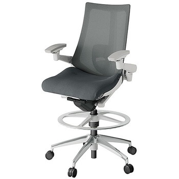 KJ-457JVP-ZNC3 アクト2 背プレーンメッシュ 4D可動肘 ランバーサポート付 アルミミラー脚 <配送時組立サービス付> イトーキ 69244081