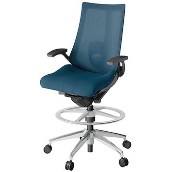 KJ-455JVP-ZDN3 アクト2 背プレーンメッシュ 固定肘 ランバーサポート付 アルミミラー脚 <配送時組立サービス付> イトーキ 69244415