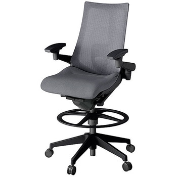 KJ-457JEP-T1T3 アクト2 背テクスチャードメッシュ 4D可動肘 ランバーサポート付 樹脂脚 <配送時組立サービス付> イトーキ 69245036