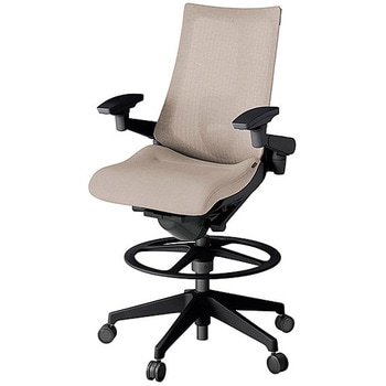 KJ-457JEP-T1F6 アクト2 背テクスチャードメッシュ 4D可動肘 ランバーサポート付 樹脂脚 <配送時組立サービス付> イトーキ 69245070