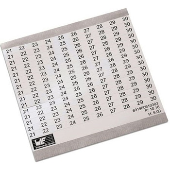マーキングラベル WR-TBL 粘着式マーカーカード for use with for use with 端子台 1袋 5個入 WURTH ELEKTRONIK