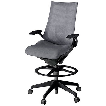 KJ-455JEP-T1T3 アクト2 背テクスチャードメッシュ 固定肘 ランバーサポート付 樹脂脚 <配送時組立サービス付> イトーキ 69245456