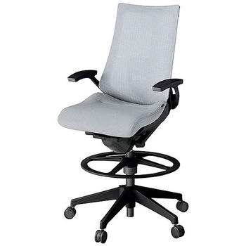 KJ-455JEP-T1T7 アクト2 背テクスチャードメッシュ 固定肘 ランバーサポート付 樹脂脚 <配送時組立サービス付> イトーキ 69245465