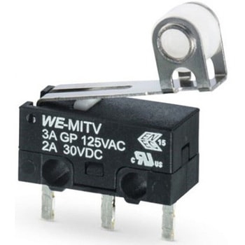 マイクロスイッチ レベル スルーホール 1袋 5個入 WURTH ELEKTRONIK