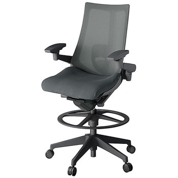 KJ-457JVP-W2C3 アクト2 背プレーンメッシュ 4D可動肘 ランバーサポート付 樹脂脚 <配送時組立サービス付> イトーキ 69246357