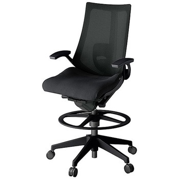 KJ-455JVP-T1T1 アクト2 背プレーンメッシュ 固定肘 ランバーサポート付 樹脂脚 <配送時組立サービス付> イトーキ 69246646