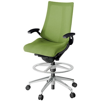 KJ-475JVP-ZTQ7 アクト2 背プレーンメッシュ 固定肘 アルミミラー脚 <配送時組立サービス付> イトーキ 69249017